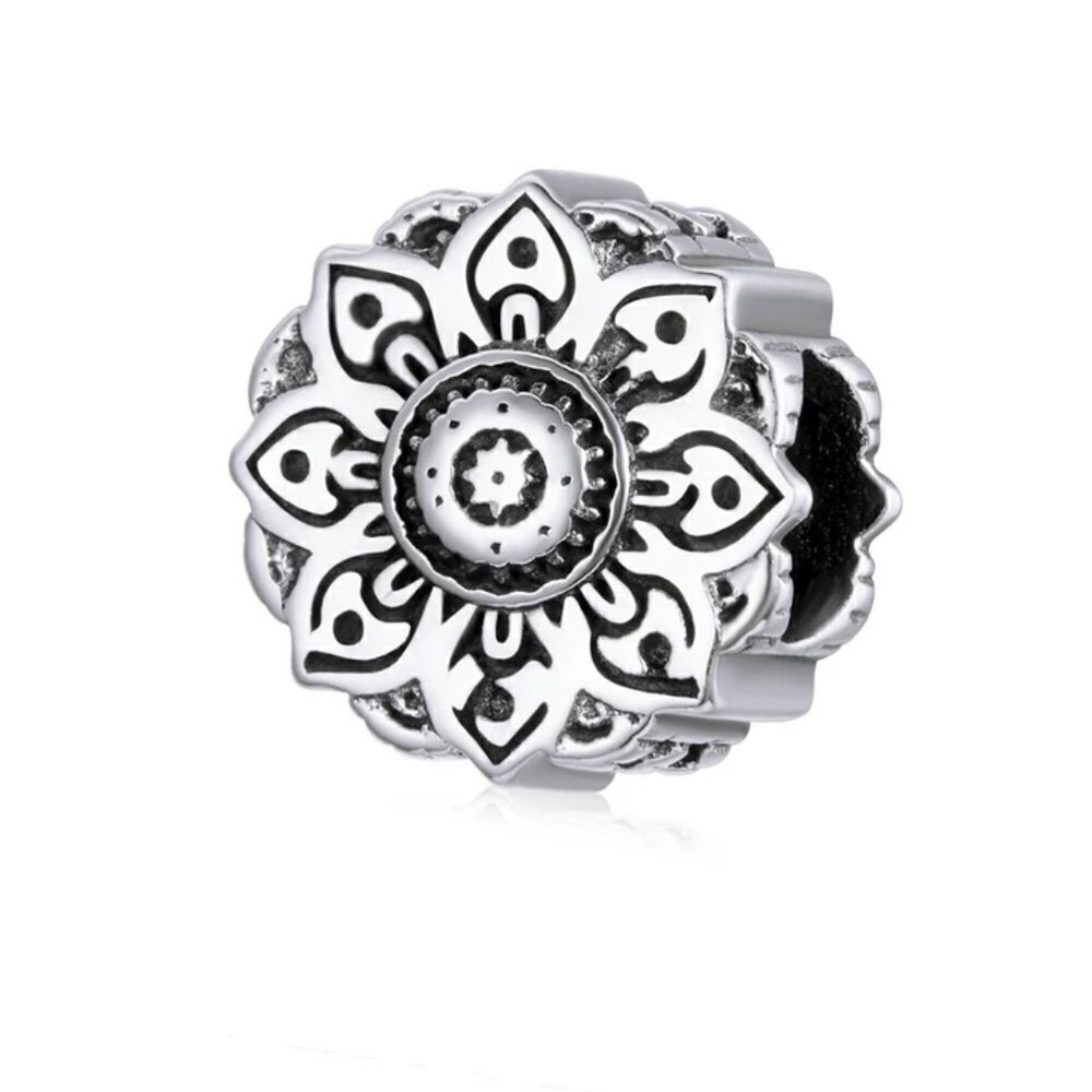 925 Sterling Silver Lotus Charm